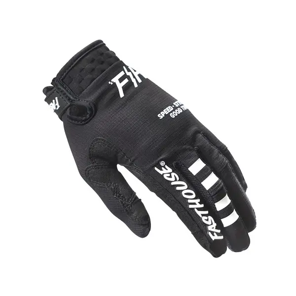 Fasthouse Youth Elrod OG Motocross Gloves Black