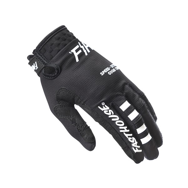 Fasthouse Youth Elrod OG Motocross Gloves Black - Image 1