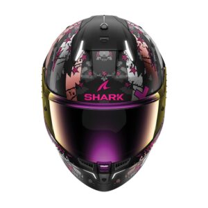 Shark Skwal i3 Hellcat Road Helmet Black/Chrome/Violet - Image 3