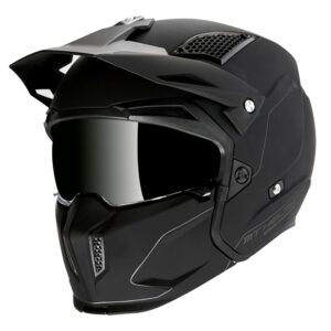 MT Streetfighter SV Open Face Helmet Matte Black - Image 4