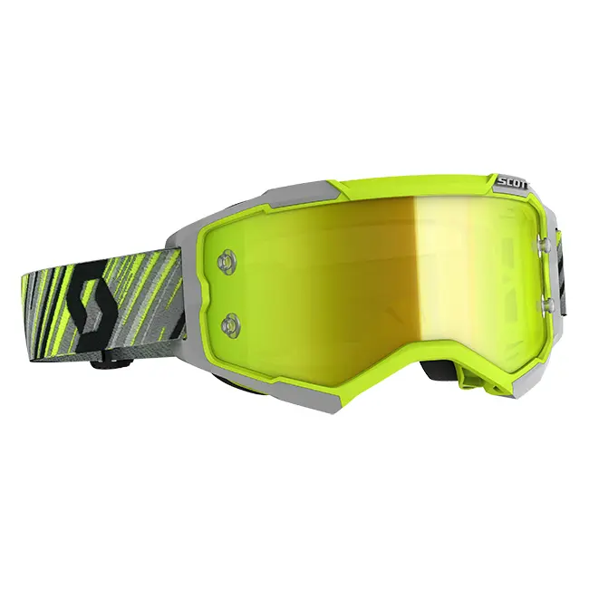Motocross Goggles Scott Fury Yellow/Grey