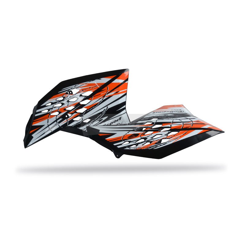 IPD RAD SCOOPS KTM SX 07-10 /EXC 08-11 BLK - INDENT - Image 1