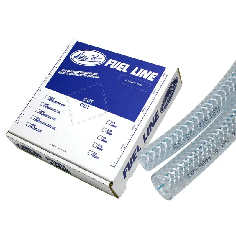 MOTION PRO FUEL HOSE BRAIDED VINYL 5mm/10mm 25ft - INDENT