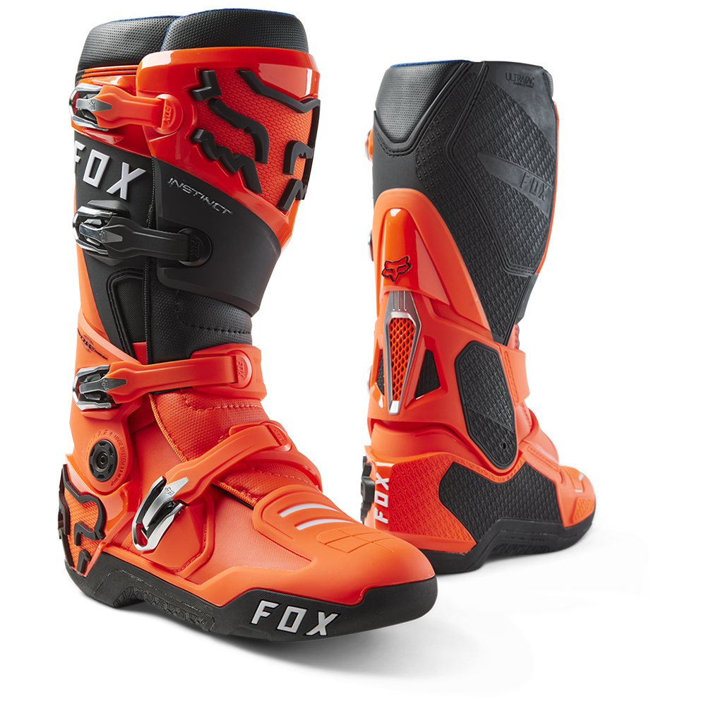 Fox Instinct Motocross Boots Flo Orange - Image 1