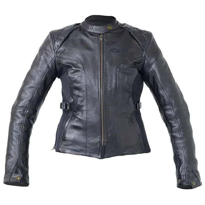 RST LADIES KATE LEATHER JACKET [BLACK] 14