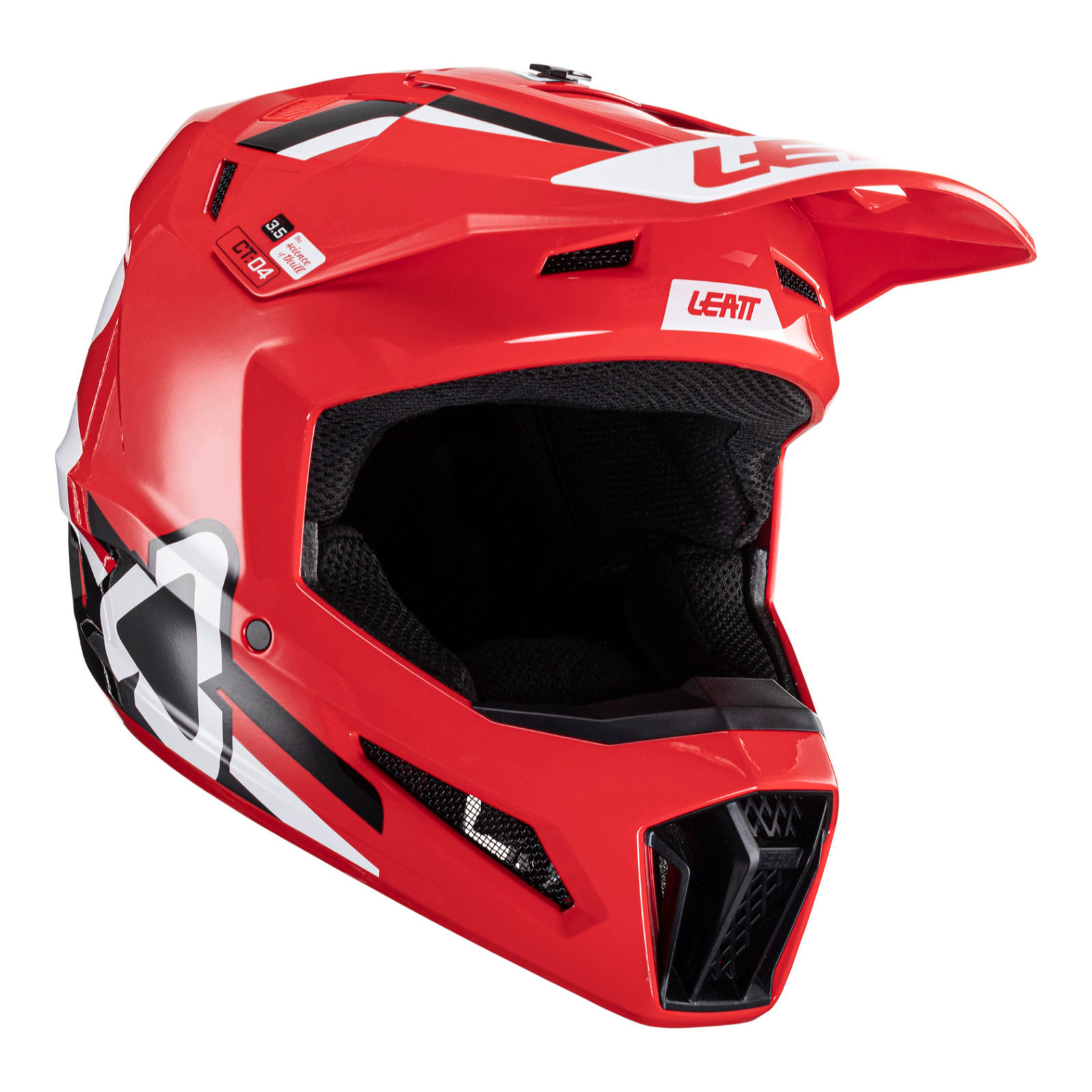 Leatt Moto 3.5 Jr Motocross Helmet Youth Red - Image 1