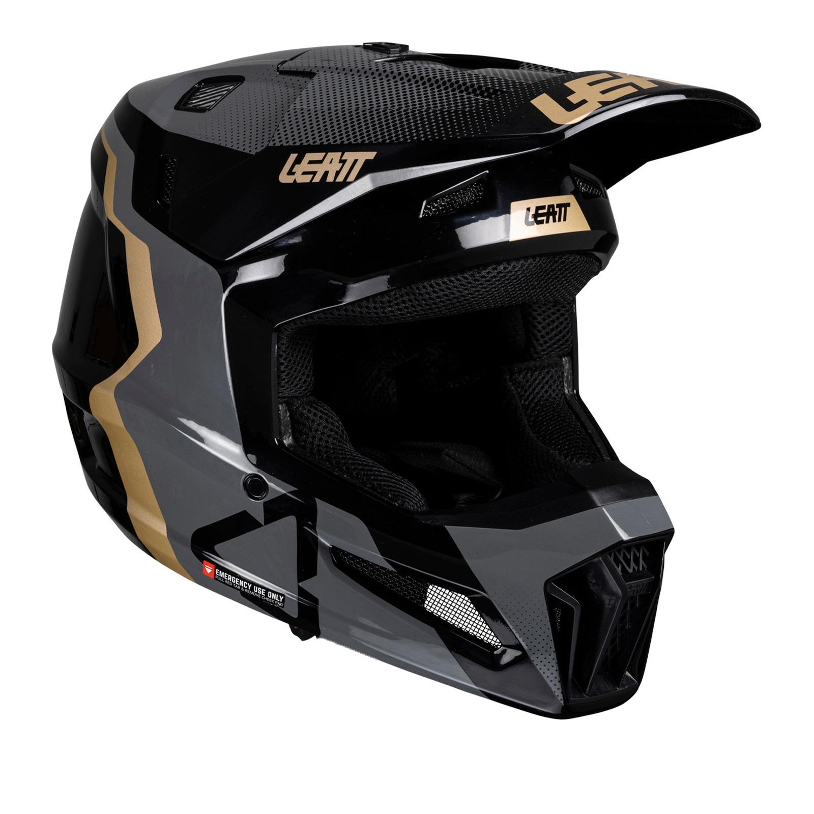 Leatt 3.5 Junior Motocross Helmet Kit - Black - Image 1