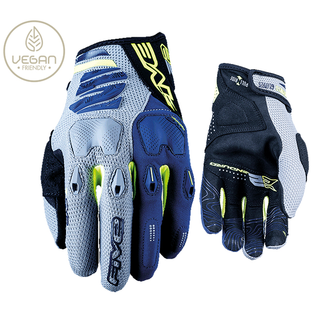 Glove Five E2 Grey/Yellow/Navy - Image 1