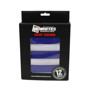 WHITES SEAT COVER BLU/BLK YAM YZF450 10-13 - Image 2