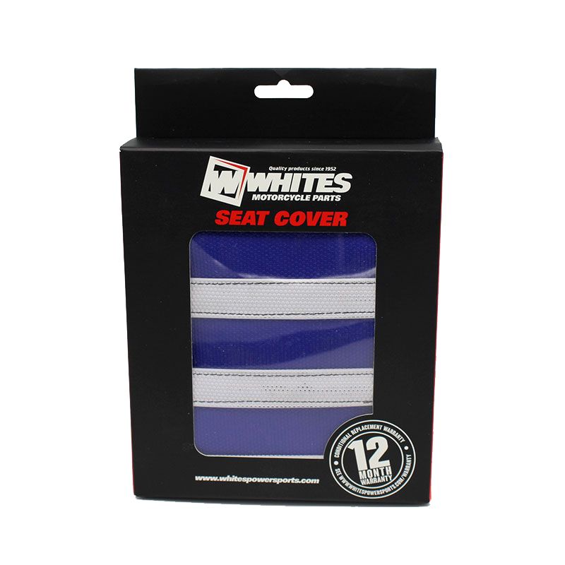 WHITES SEAT COVER BLU/BLK YAM YZF450 10-13 - Image 2