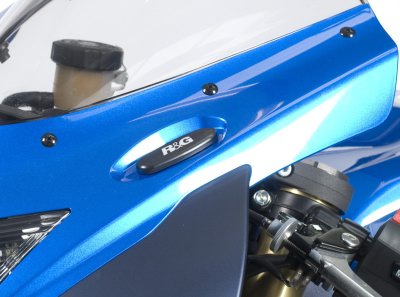 Mirror Blanking Plates R & G Racing Suzuki GSXR600 GSXR750 L1/L2 - Image 1