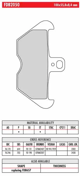 FERODO BRAKE BPADS
