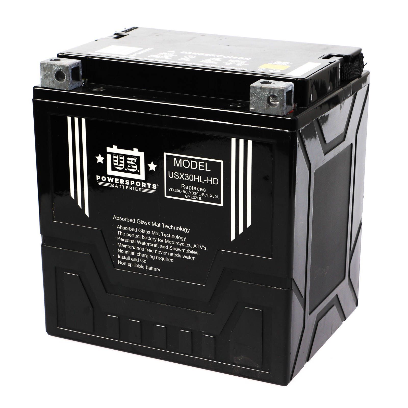 USPS AGM BATTERY USX30HL-HD YIX30L-BS *2 - Image 1