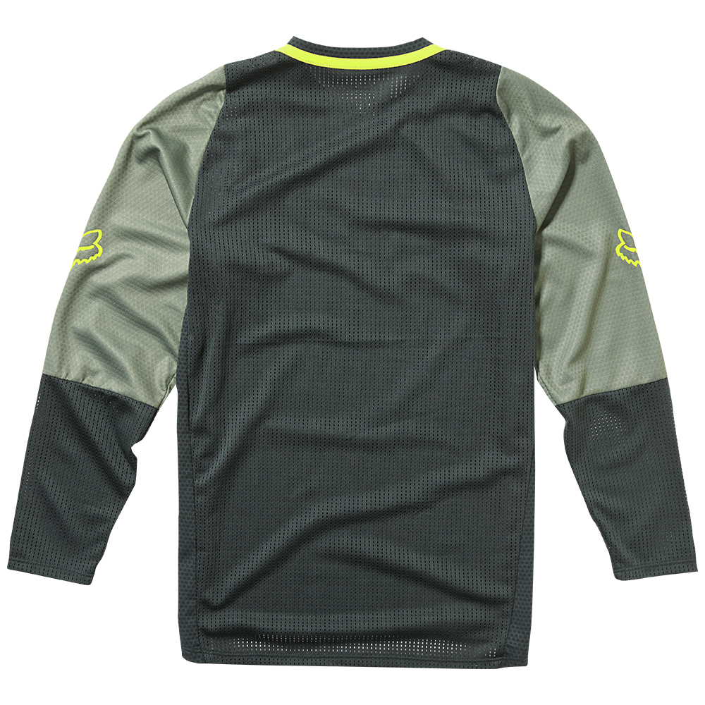 Jersey Fox Defend LS Youth Emerald - Image 2