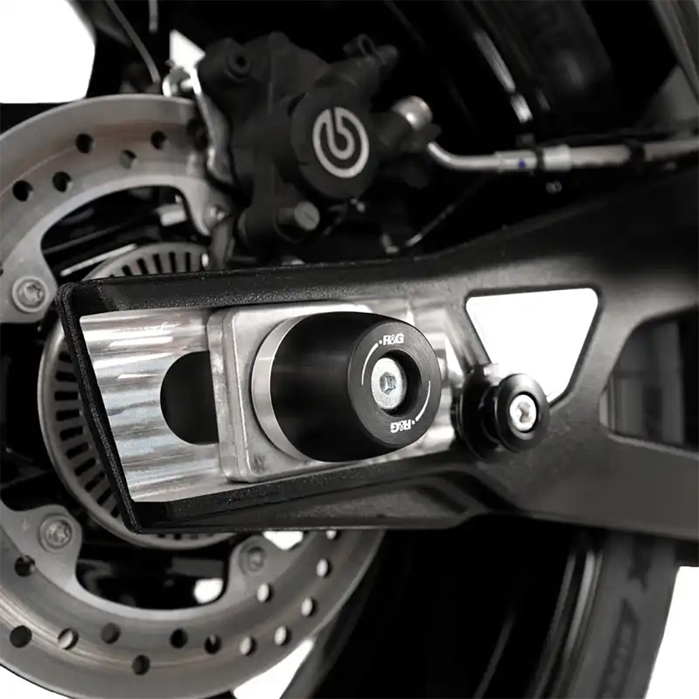 APEX Swingarm Protectors Black (BMW S1000RR 25-) R&G - Image 1