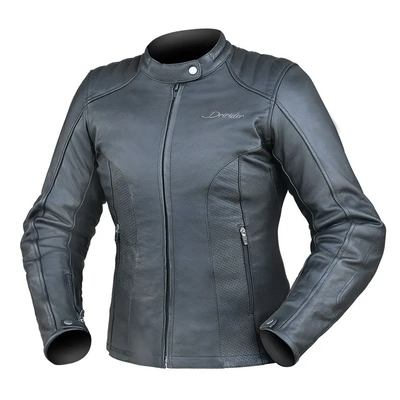 Road Jacket Dririder Paris Leather Ladies Black