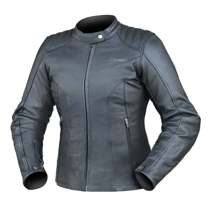 Road Jacket Dririder Paris Leather Ladies Black - Image 1