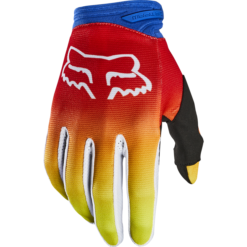 Motocross Glove Fox Dirtpaw FYCE Youth Blue/Red - Image 1