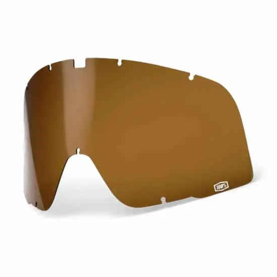 100% Barstow Lens Dalloz Bronze - No Tear Off Pins