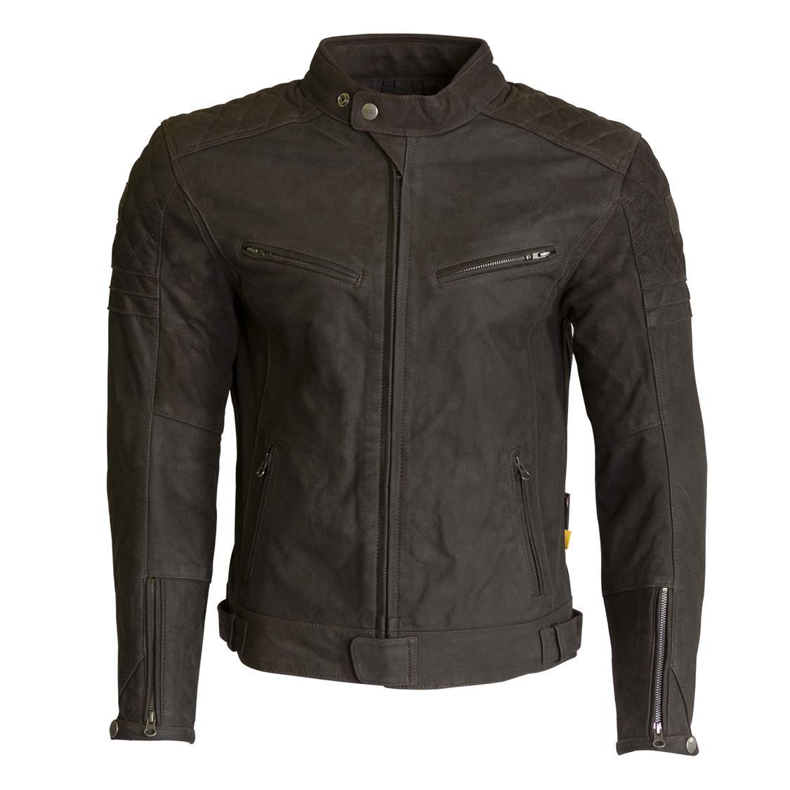 BSA Liberation Leather Road Jacket Brown - Image 1