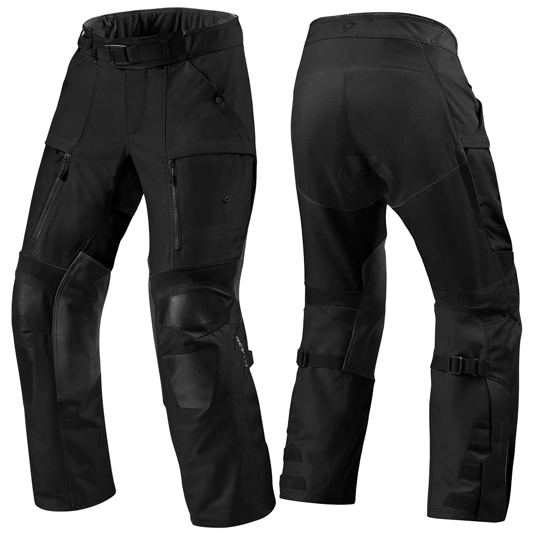 2XL Sand 5 H2O Pants Short Leg Black REV'IT! - Image 1