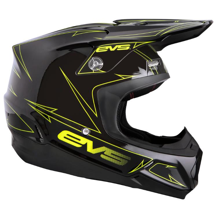 EVS T5 HELMET PINNER BK/HV MD - Image 1