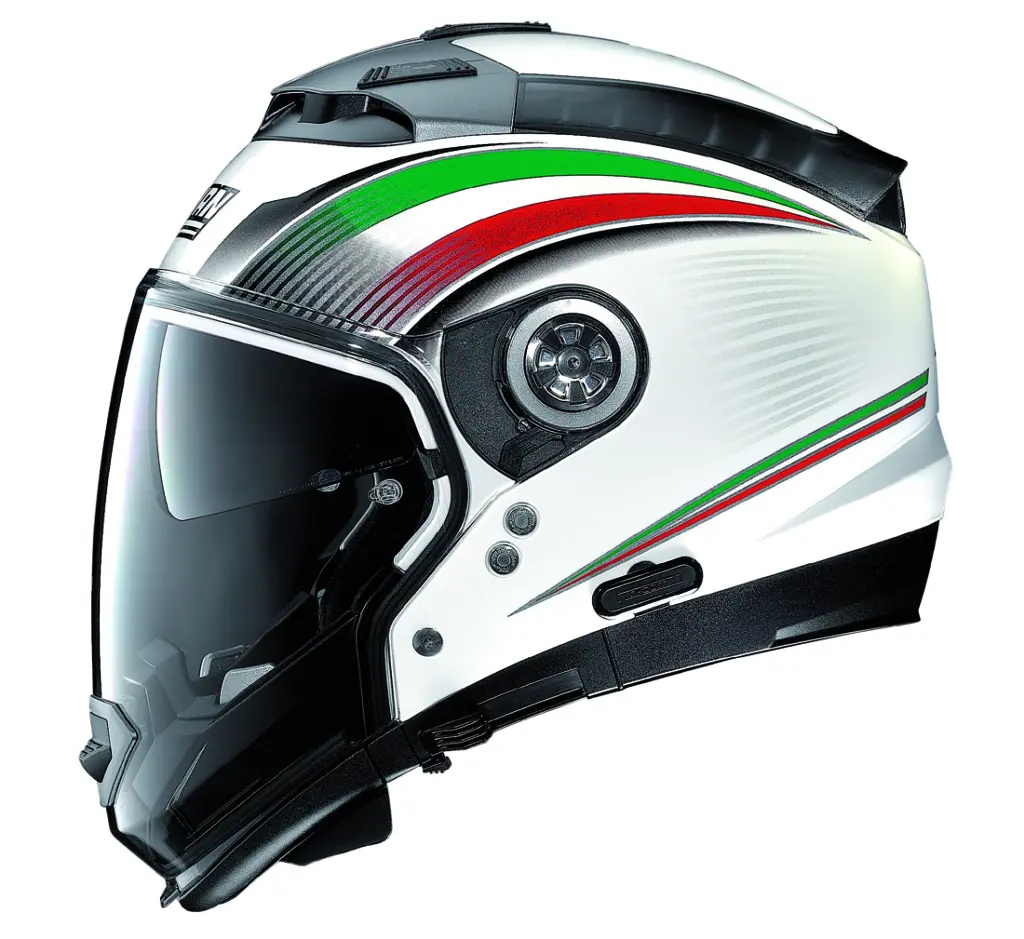 ** HELMET N44 ITALY N-COM WHITE/RED/GREEN XXL - SALE