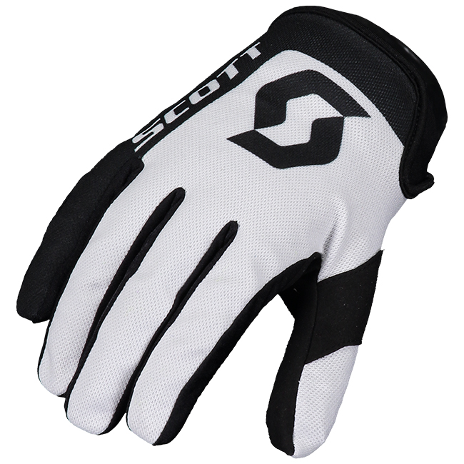 Motocross Gloves Scott 250 Swap White/Black - Image 1