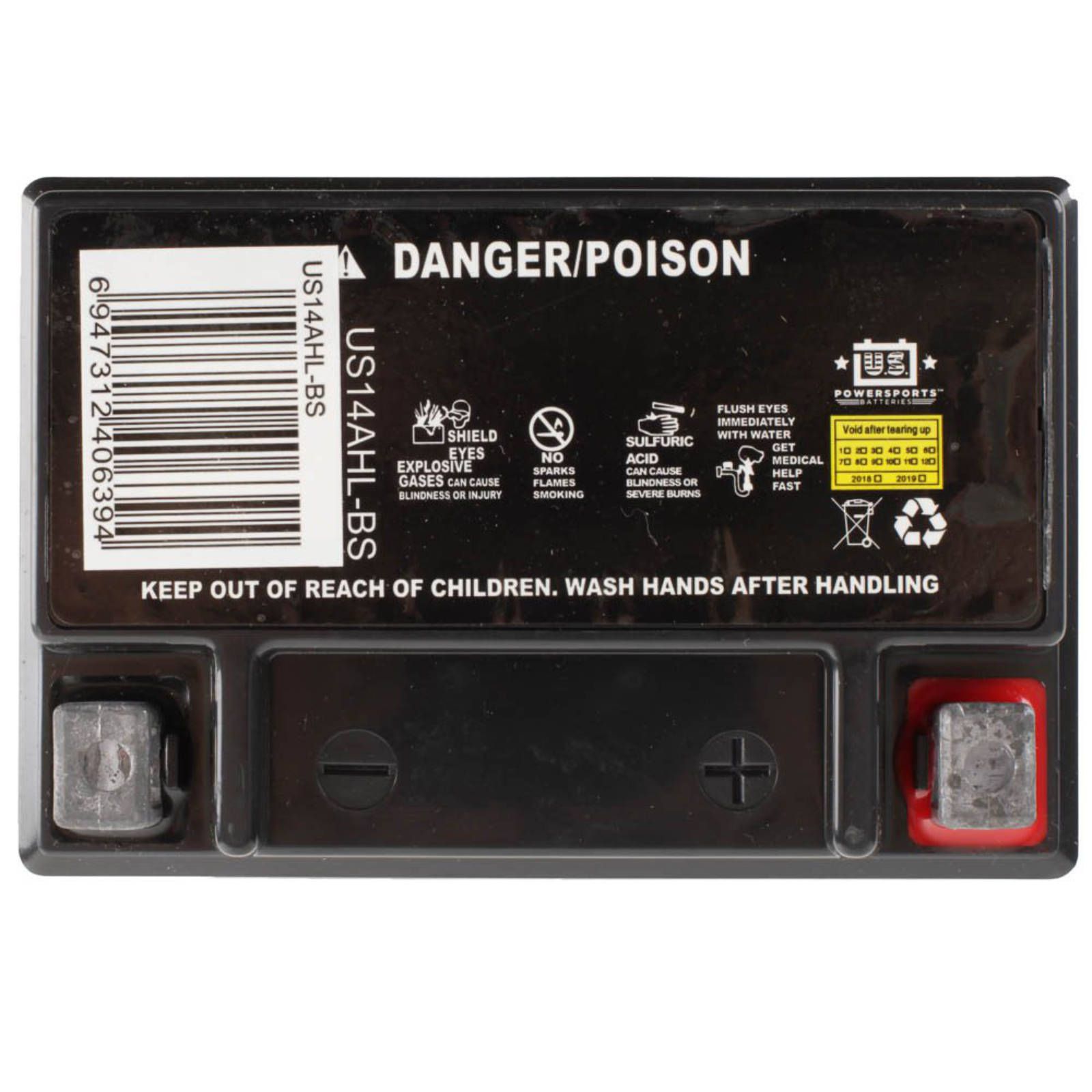 USPS AGM BATTERY US14AHL-BS YB14L-A2 *4 -L +R - Image 3