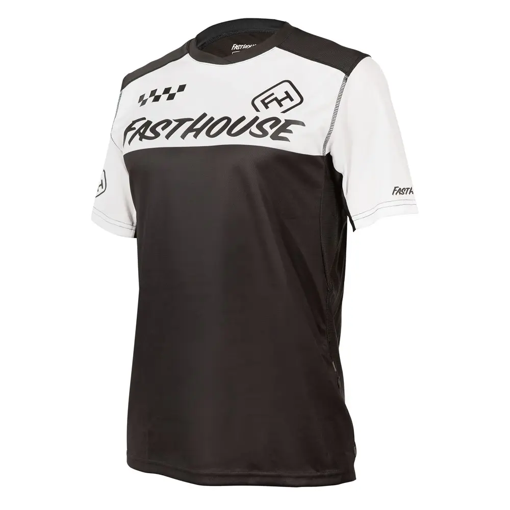 Fasthouse Alloy Block Short Sleeve Jersey White/Black