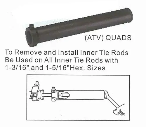 INNER TIE ROD PULLER QUAD-ATV