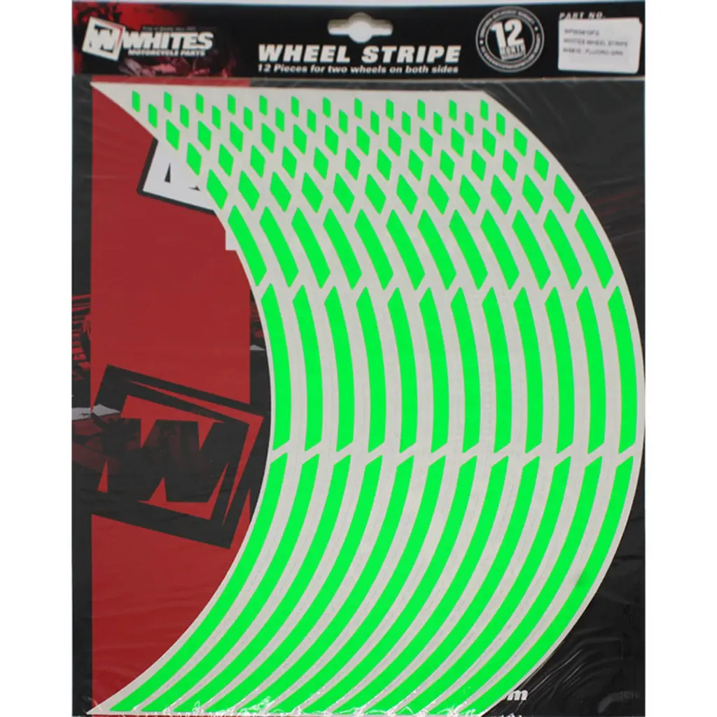 WHITES WHEEL STRIPE WS810 FLUORO GRN NON REFLECTIVE - 17" wh