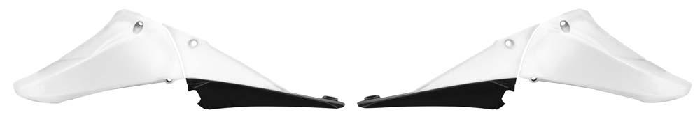 RADIATOR SHROUDS UPPER RTECH YZ450F 10-13 WHITE BLACK - Image 1