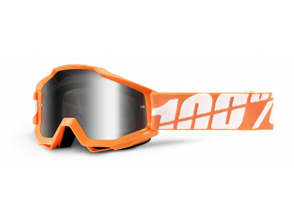 100% Accuri Moto Goggle Caltrans with Mirror Silver Lens - Image 1