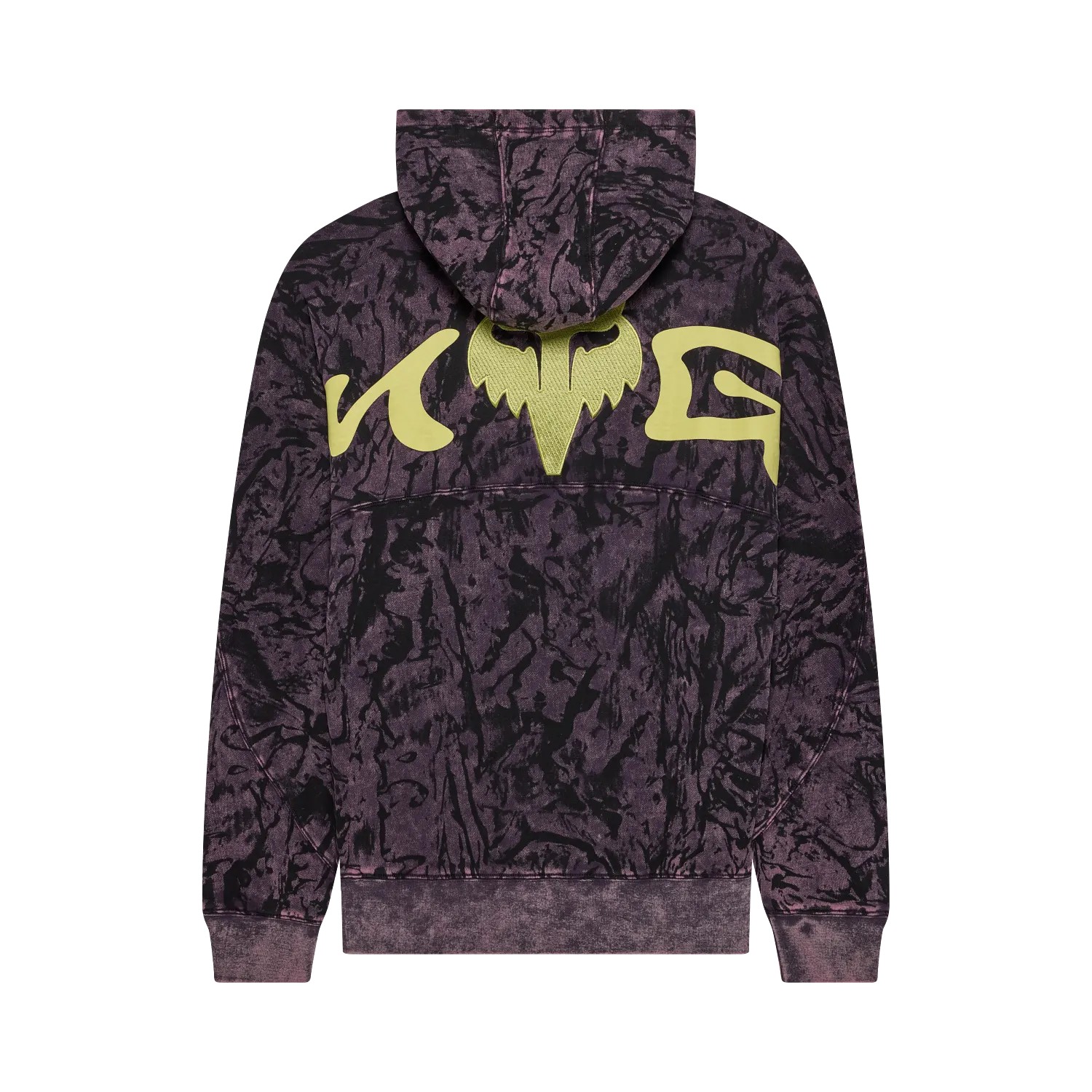 Fox Image Print Fleece Pullover Plum Perfect - Image 4
