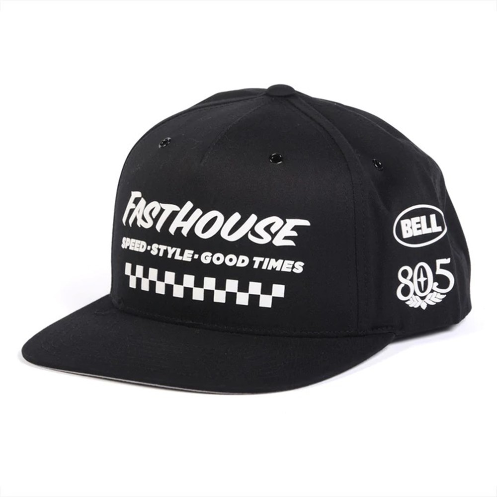 Fasthouse Hero Hat Black - One Size - Image 1