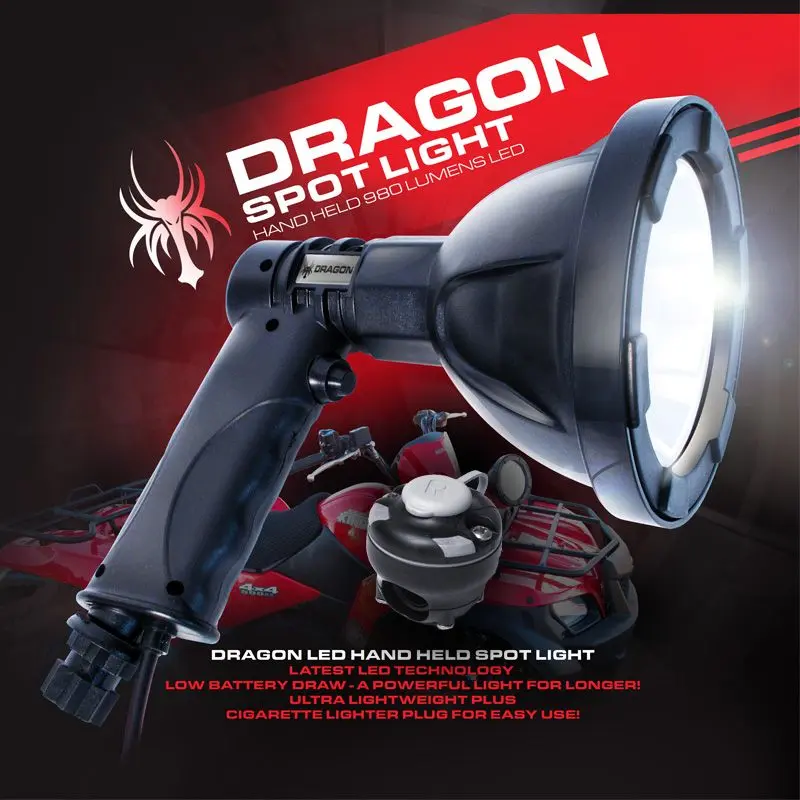 DRAGON HANDHELD CREE LED SPOTLIGHT w/ RAILMOUNT 32/41