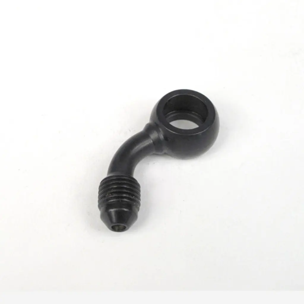 WHITES BRAKE - 10mm BANJO - 60Deg@90 - STEEL BLK
