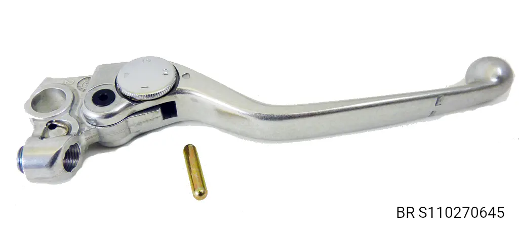 LEVER ADJUSTABLE BRAKE BREMBO '90s SILVER W PIN ALT BR S110270696