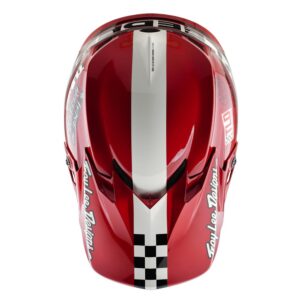 Troy Lee Designs FP Pro Fifty-50 Motocross Helmet White/Red - Image 3