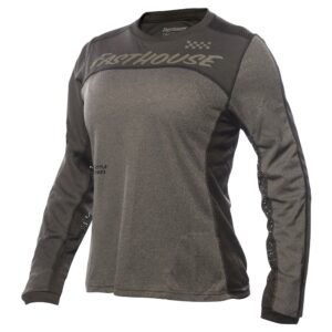 Fasthouse Classic Mercury Long Sleeved Jersey Ladies Black Heather/Charcoal Heather - Image 1