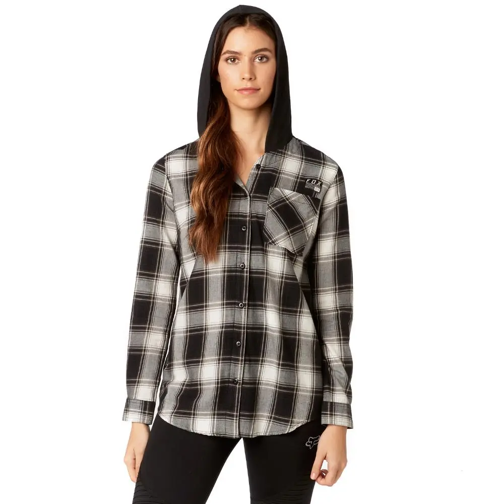 Shirt Fox Deny Flannel Ladies Black