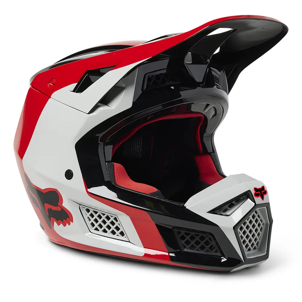 Fox V3 RS Efekt MIPS ECE Motocross Helmet Flo Red