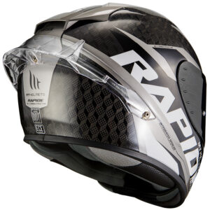 MT Rapide Pro Carbon Road Helmet Gloss Grey - Image 3