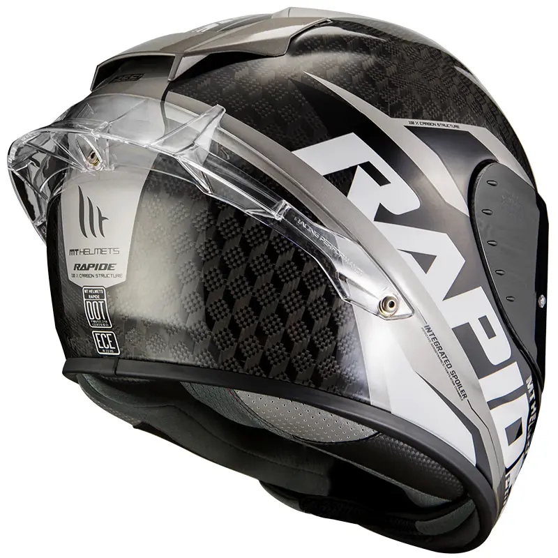 MT Rapide Pro Carbon Road Helmet Gloss Grey
