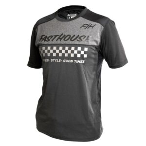 Fasthouse Alloy Mesa Short Sleeve Jersey Heather Charcoal/Black - Image 1