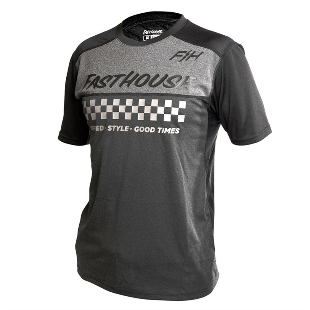 Fasthouse Alloy Mesa Short Sleeve Jersey Heather Charcoal/Black - Image 1