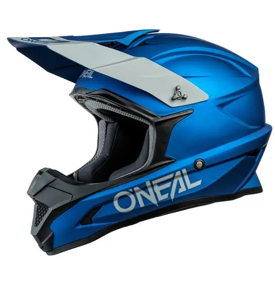 Oneal 1SRS Solid Motocross Helmet Blue