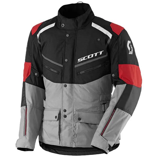 Adventure Jacket Scott Turn DP Black/Light Grey/Red
