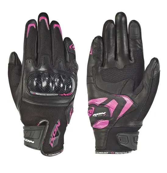 Ixon RS RISE AIR Lightweight Road Gloves Ladies Black/Fuchsia